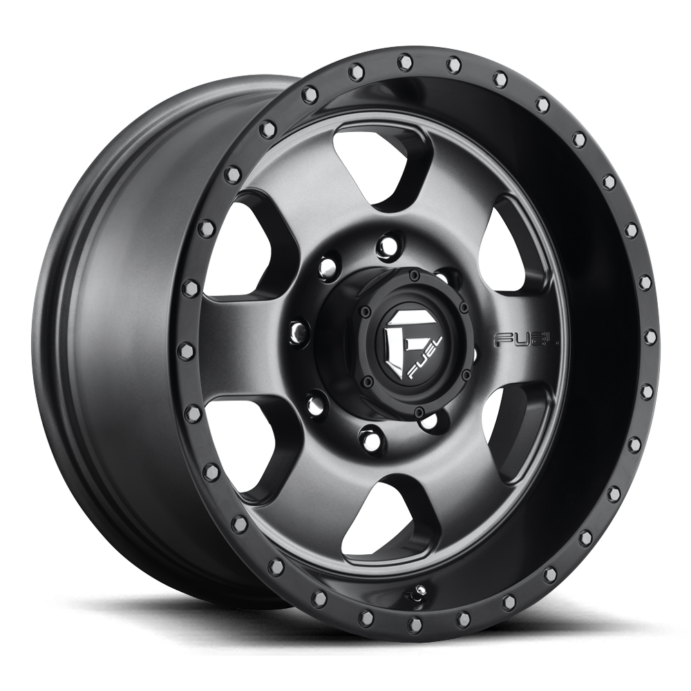 Aluminum Wheels 18X9 Podium D619 8 On 165.1 Anthracite/Black Lip 125.2 Bore 1 Offset Fuel Off Road Wheels