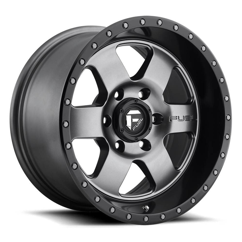 Aluminum Wheels 20X9 Podium D619 6 On 139.7 Anthracite/Black Lip 108 Bore 1 Offset Fuel Off Road Wheels