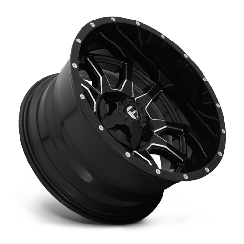 Aluminum Wheels 20X9 Vandal D627 5 On 139.7/5 On 150 Gloss Black Milled 110.3 Bore 1 Offset Fuel Off Road Wheels