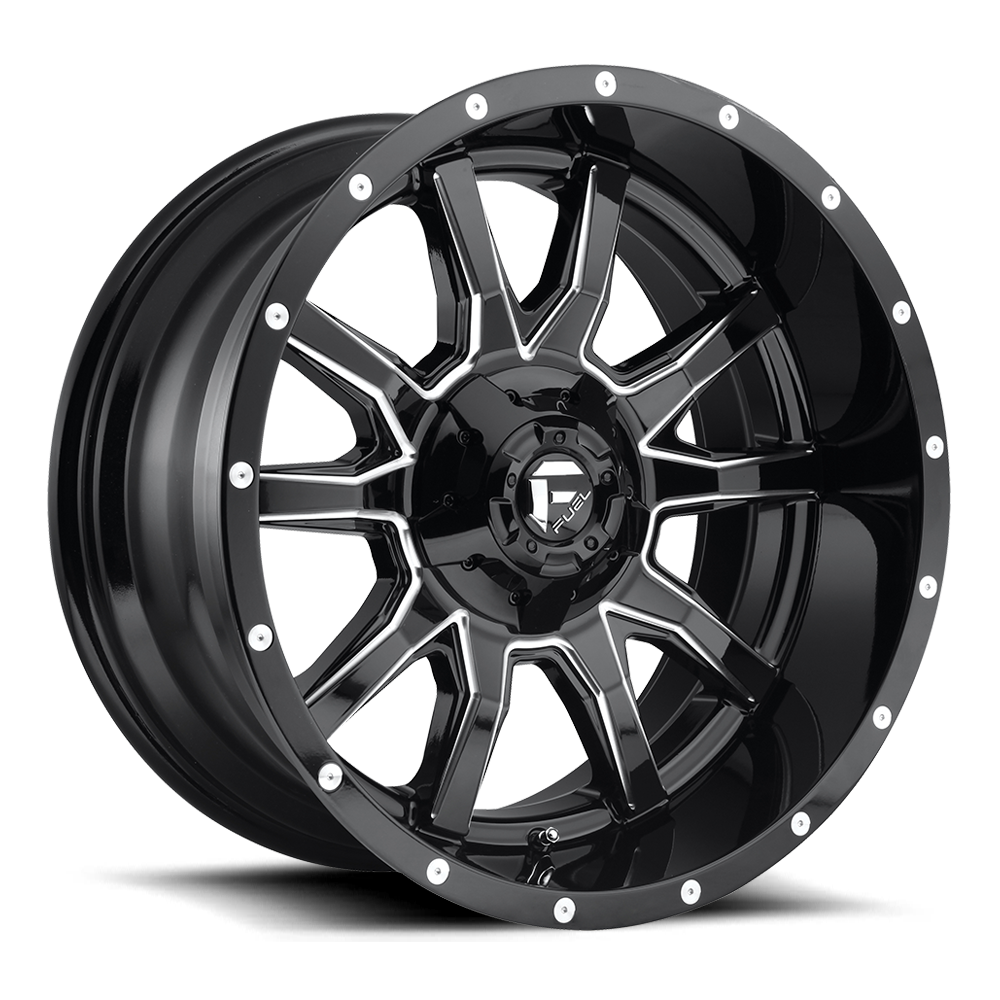 Aluminum Wheels 20X9 Vandal D627 5 On 139.7/5 On 150 Gloss Black Milled 110.1 Bore 20 Offset 36 Lbs Fuel Off Road Wheels