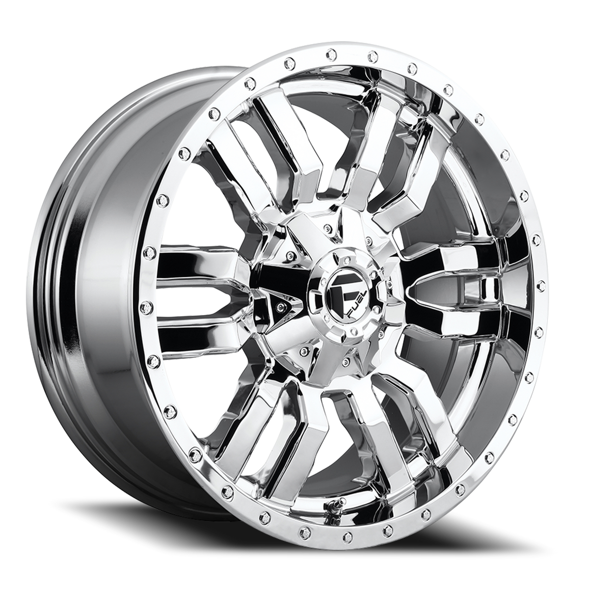 Aluminum Wheels 20X10 Sledge D631 5 On 139.7/5 On 150 Chrome Plated 110.1 Bore -18 Offset Fuel Off Road Wheels