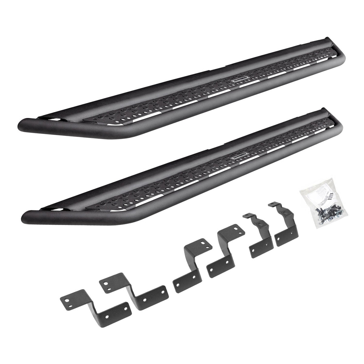 Dominator Xtreme D6 SideSteps W/ Bracket Kit Textured Black 2025-2026 Toyota 4Runner Go Rhino
