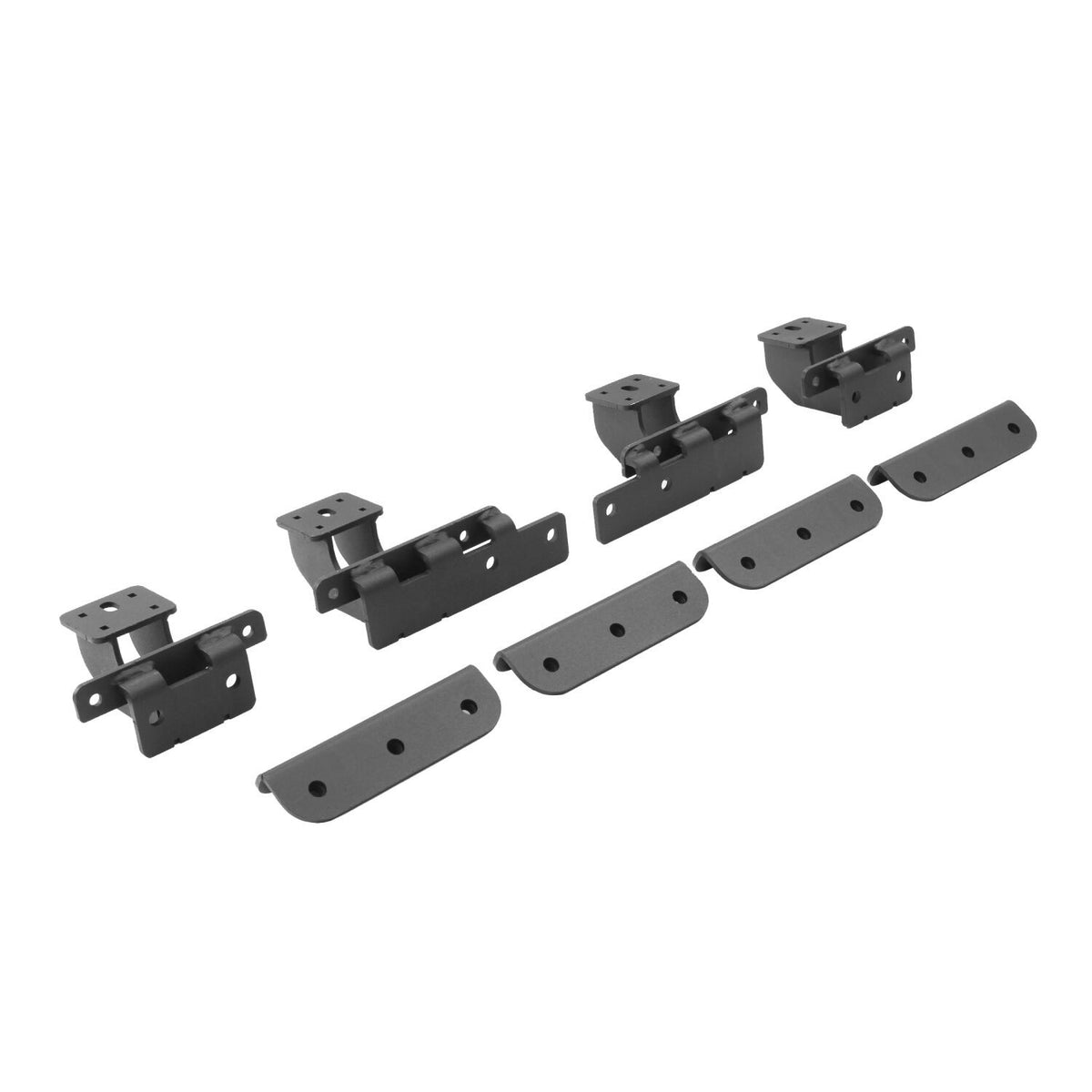 Dominator Xtreme D6 SideSteps With Mounting Bracket Kit Textured Black For 2018-2025 Jeep Wrangler JL Go Rhino