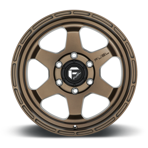 Aluminum Wheels 18X9 Shok D666 6 On 139.7 Matte Bronze 106.1 Bore 1 Offset Fuel Off Road Wheels