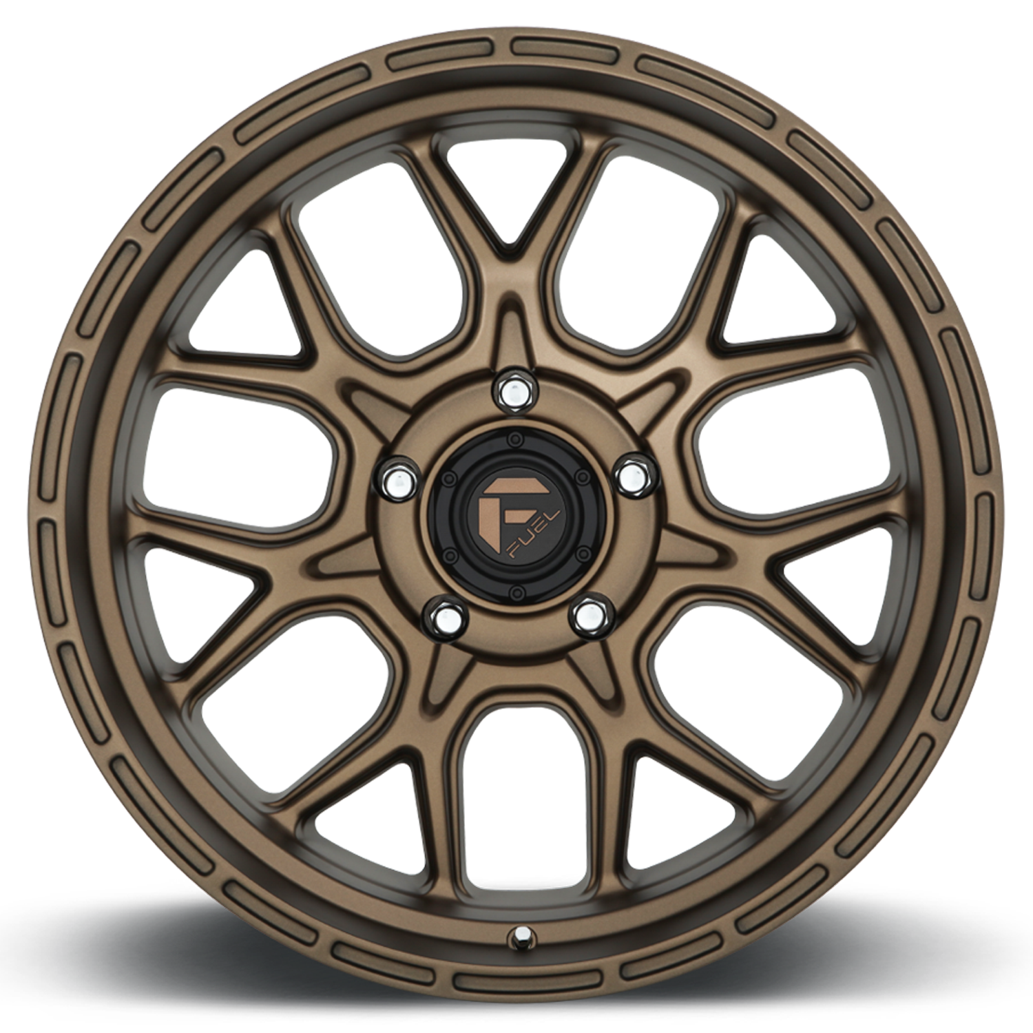 Aluminum Wheels 20X10 Tech D671 5 On 127 Matte Bronze 71.5 Bore -18 Offset 2 Lip Fuel Off Road Wheels