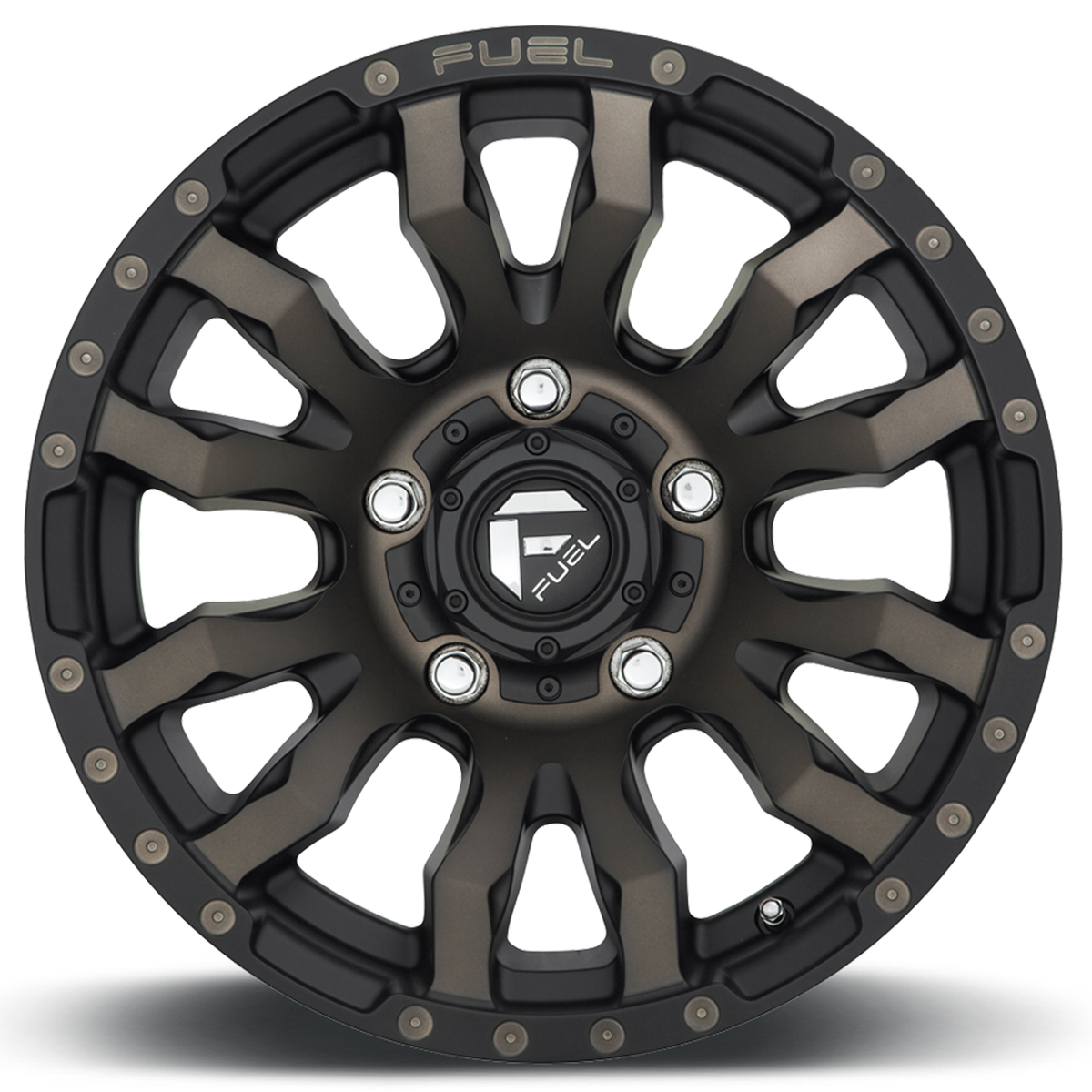 Aluminum Wheels 18X9 Blitz D674 5 On 150 Matte Black Double Dark Tint 110.1 Bore 20 Offset Multi Spoke Fuel Off Road Wheels