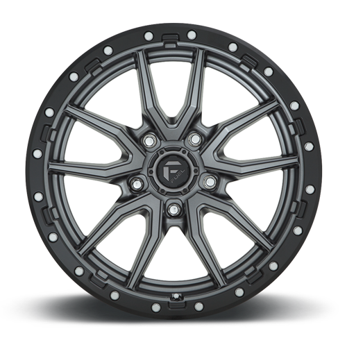 Aluminum Wheels 17X9 Rebel D680 5 On 150 Matte Gunmetal Gray Black Bead Ring 110 Bore 1 Offset Fuel Off Road Wheels