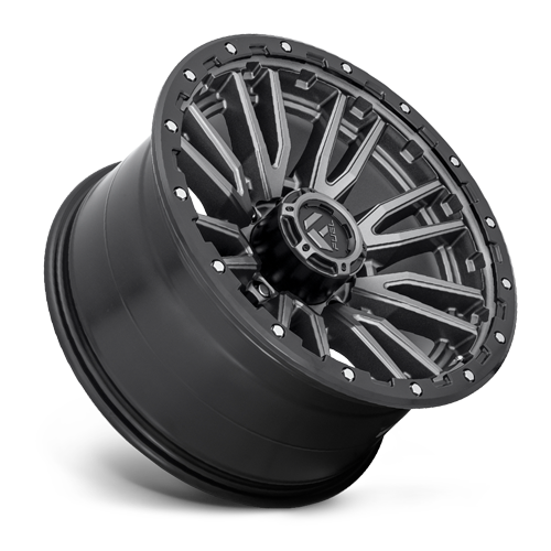 Aluminum Wheels 20X9 Rebel D680 8 On 165.1 Matte Gunmetal Gray Black Bead Ring 125.2 Bore 1 Offset Fuel Off Road Wheels