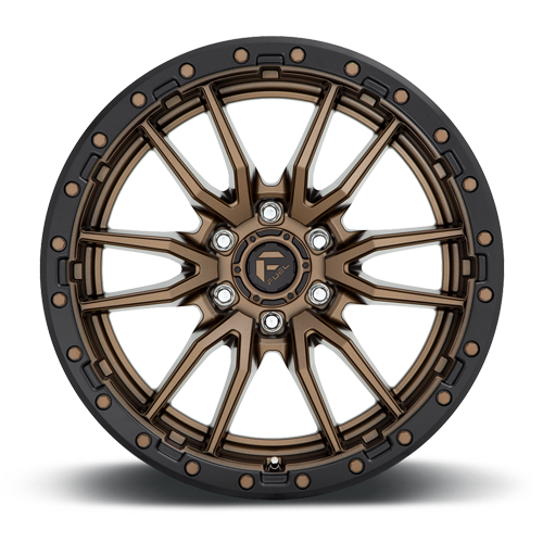 Aluminum Wheels 17X9 Rebel D681 6 On 120 Matte Bronze Black Bead Ring 67.06 Bore 1 Offset Fuel Off Road Wheels