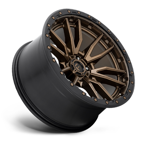 Aluminum Wheels 18X9 Rebel D681 6 On 135 Matte Bronze Black Bead Ring 87.1 Bore -12 Offset Fuel Off Road Wheels