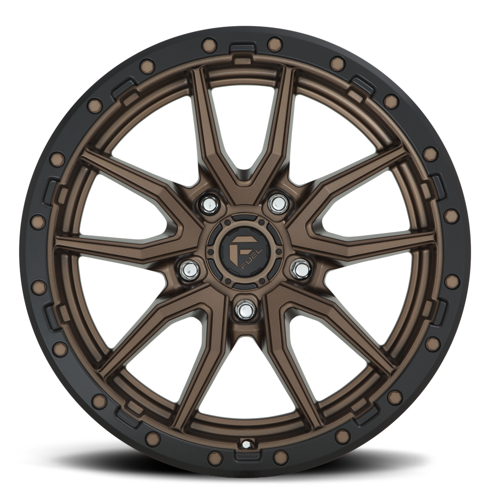 Aluminum Wheels 20X9 Rebel D681 5 On 139.7 Matte Bronze Black Bead Ring 78.1 Bore 1 Offset Fuel Off Road Wheels