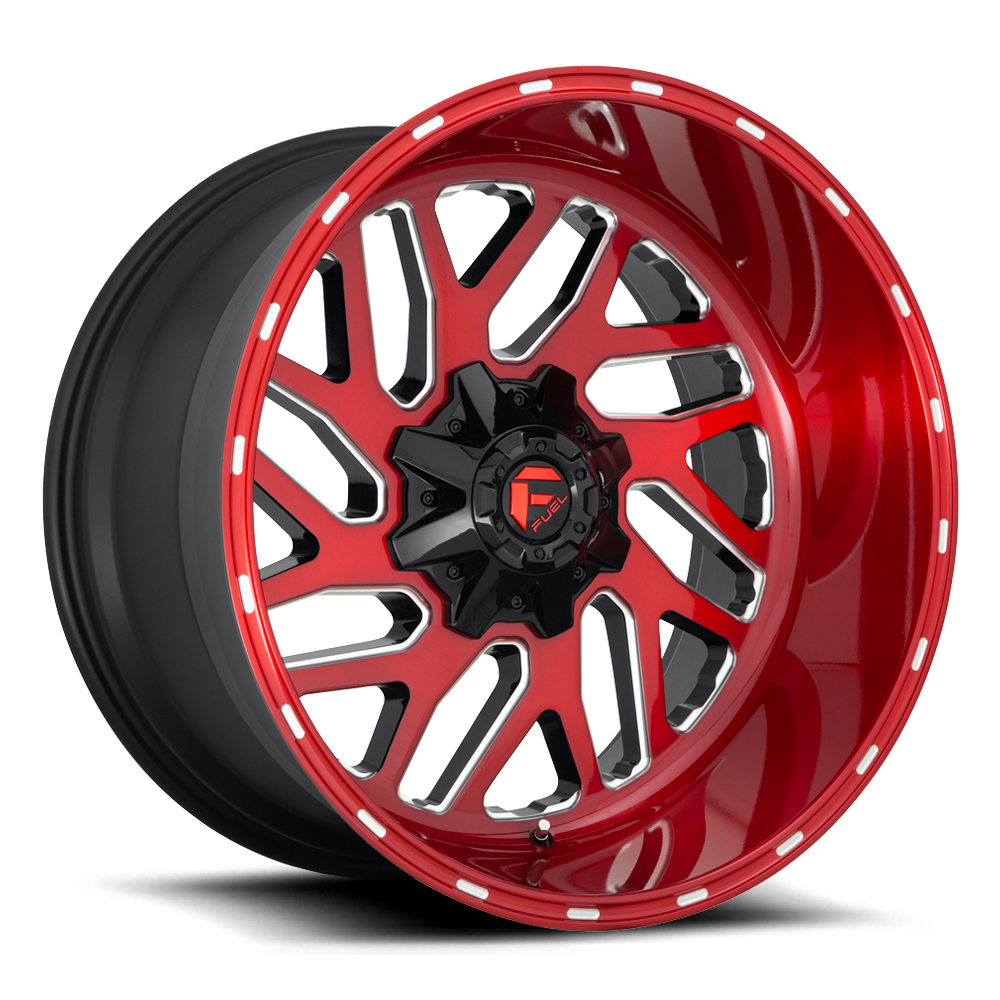 Aluminum Wheels 20X10 Triton D691 8 On 180 Candy Red Milled 124.2 Bore -18 Offset Mesh Spoke Fuel Off Road Wheels