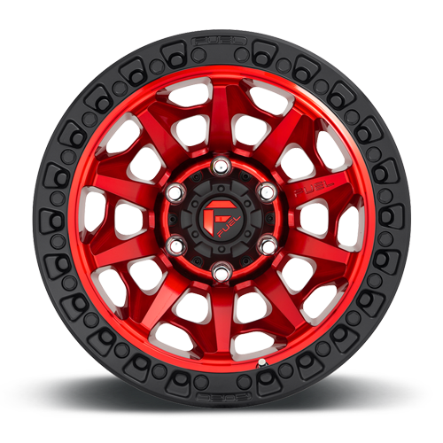 Aluminum Wheels 20X9 Covert D695 6 On 139.7 Candy Red Black Bead Ring 106.1 Bore 20 Offset Multi Spoke Fuel Off Road Wheels