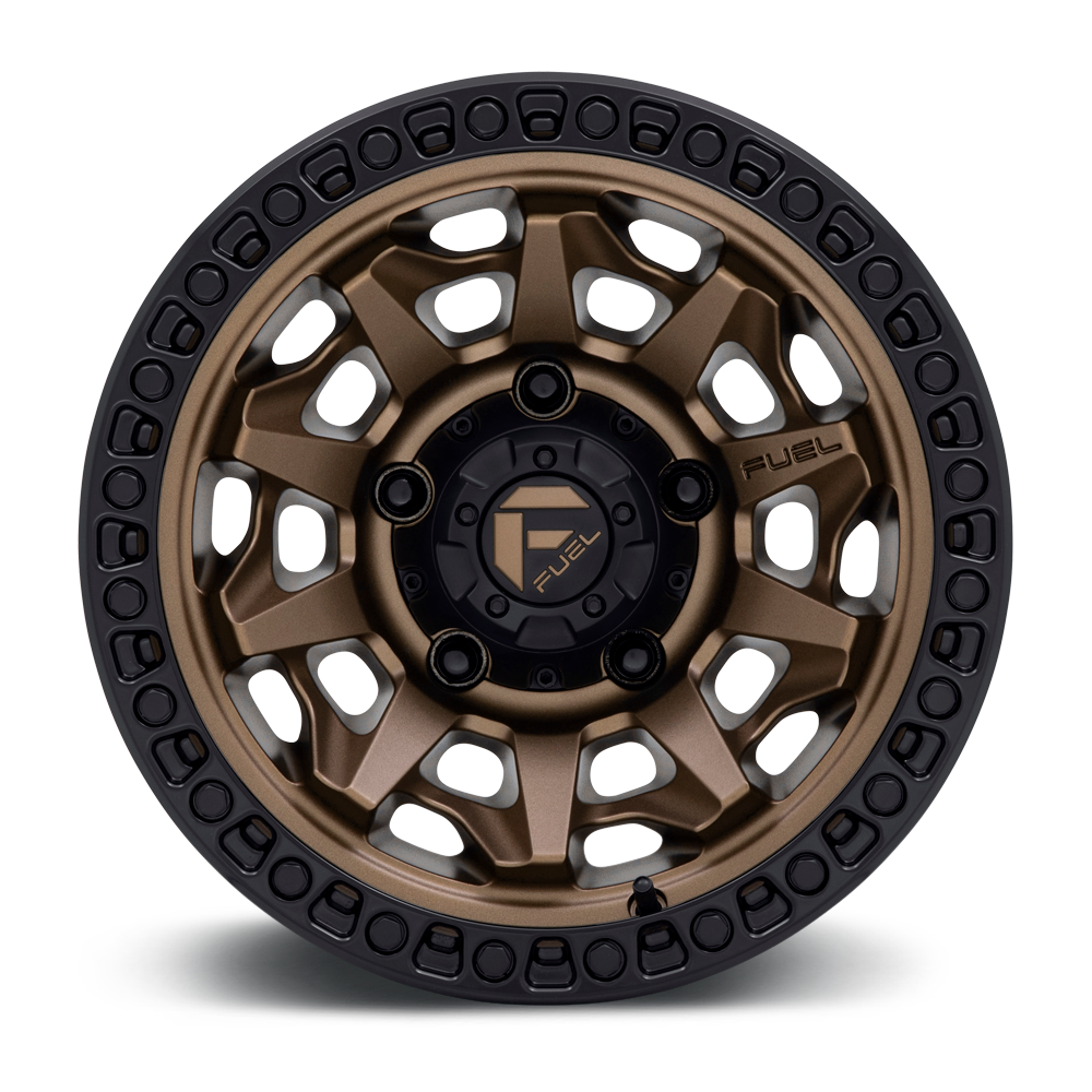 Aluminum Wheels 18X9 Covert D696 5 On 127 Matte Bronze Black Bead Ring 71.5 Bore 1 Offset Multi Spoke Fuel Off Road Wheels
