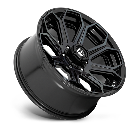 Aluminum Wheels 18X9 Siege D704 6 On 135 Gloss Black Machined Double Dark Tint 87.1 Bore 1 Offset Fuel Off Road Wheels