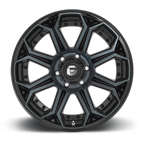 Aluminum Wheels 18X9 Siege D704 6 On 135 Gloss Black Machined Double Dark Tint 87.1 Bore 1 Offset Fuel Off Road Wheels