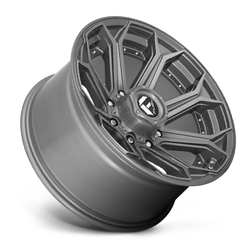 Aluminum Wheels 22X12 Siege D705 8 On 170 Brushed Gunmetal Gray Tinted Clear 125.1 Bore -44 Offset Fuel Off Road Wheels