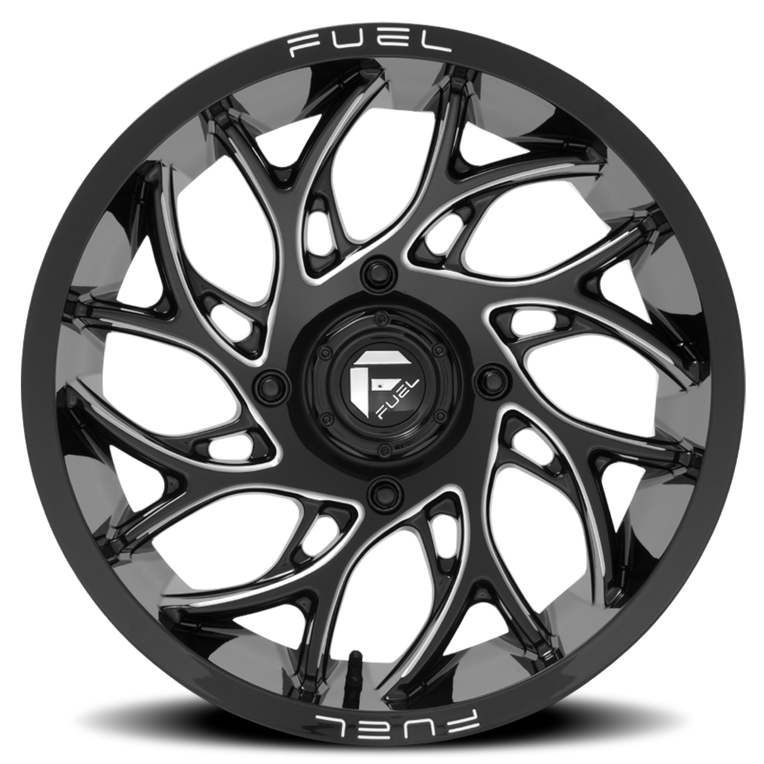 Aluminum Wheels 22X7 Runner UTV D741 4 On 137 Gloss Black Milled 110.2 Bore 0 Offset Fuel Off Road Wheels