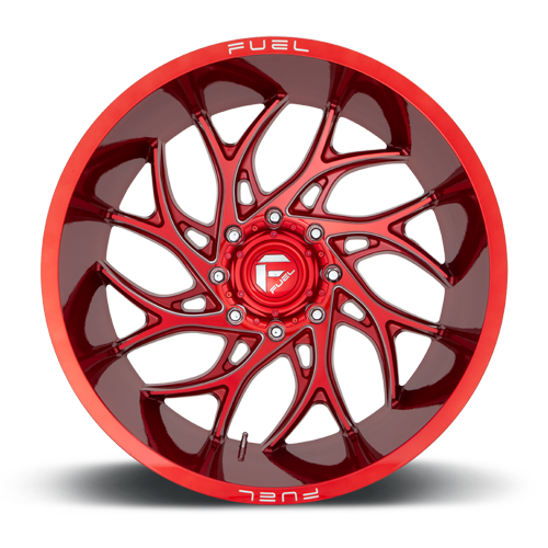 Aluminum Wheels 24X14 Runner D742 5 On 139.7 Candy Red Milled 78 Bore -75 Offset Fuel Off Road Wheels