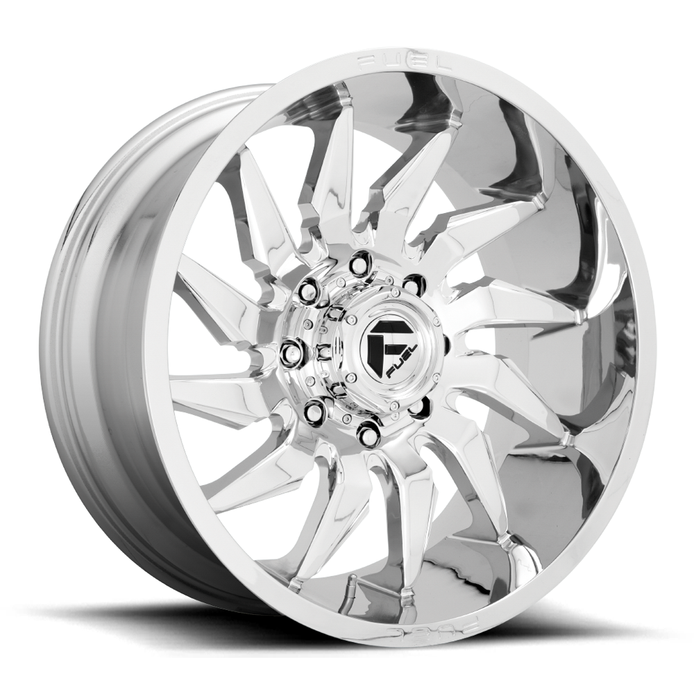 Aluminum Wheels 22X10 Saber D743 8 On 165.1 Chrome 125.2 Bore -18 Offset Fuel Off Road Wheels