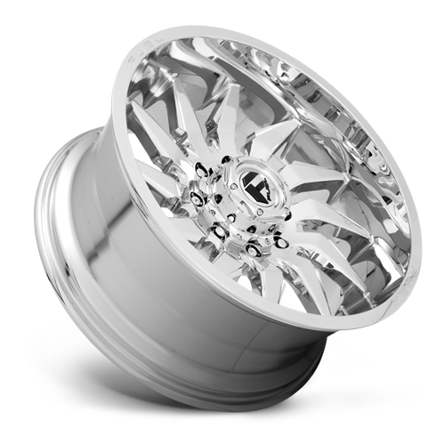 Aluminum Wheels 22X12 Saber D743 8 On 165.1 Chrome 125.2 Bore -44 Offset Fuel Off Road Wheels