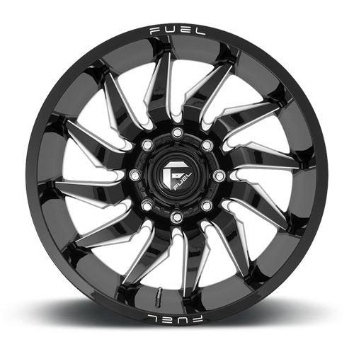 Aluminum Wheels 22X10 Saber D744 6 On 135 Gloss Black Milled 87.1 Bore -18 Offset Fuel Off Road Wheels