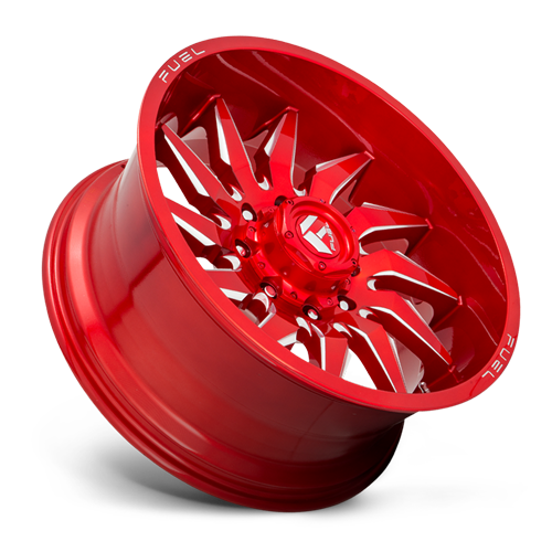 Aluminum Wheels 20X9 Saber D745 6 On 135 Candy Red Milled 87.1 Bore 1 Offset Fuel Off Road Wheels