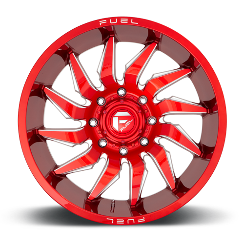 Aluminum Wheels 20X9 Saber D745 6 On 135 Candy Red Milled 87.1 Bore 20 Offset Fuel Off Road Wheels