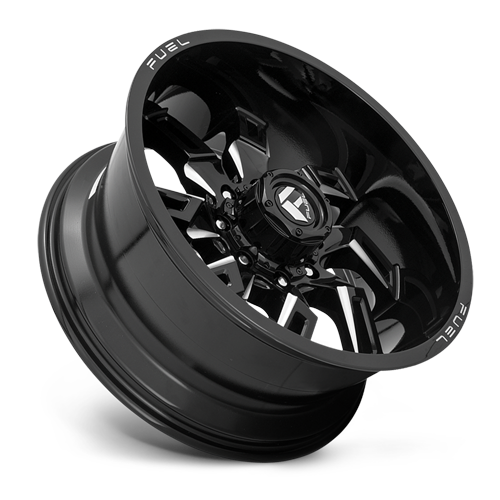 Aluminum Wheels 20X9 Lockdown D747 8 On 170 Gloss Black Milled 125.1 Bore 1 Offset Fuel Off Road Wheels