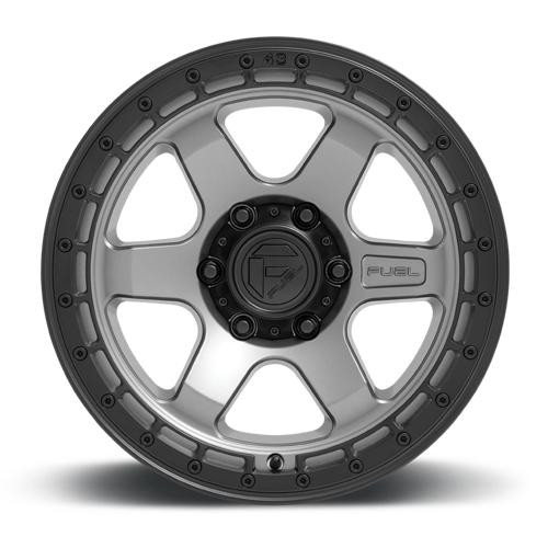 Aluminum Wheels 17X9 Block D752 6 On 135 Gunmetal Gray/Black Ring 87.1 Bore 1 Offset 6 Spoke Fuel Off Road Wheels