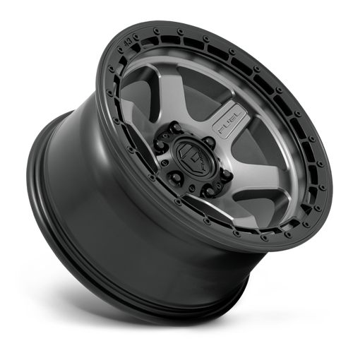 Aluminum Wheels 18X9 Block D752 6 On 139.7 Gunmetal Gray/Black Ring 106.1 Bore 1 Offset 6 Spoke Fuel Off Road Wheels