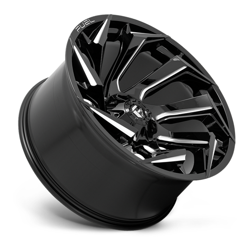 Aluminum Wheels 18X9 Reaction D753 8 On 180 Gloss Black Milled 124.2 Bore 1 Offset Fuel Off Road Wheels