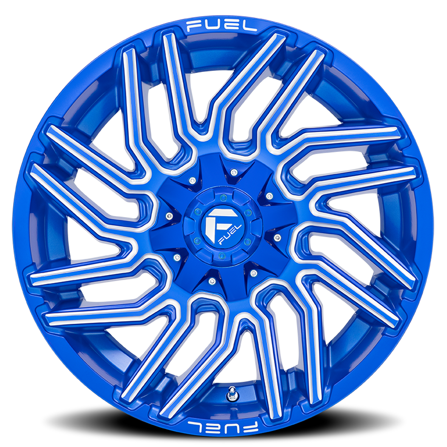 Aluminum Wheels 20X10 Typhoon D774 5 On 114.3/5 On 127 Anodized Blue Milled 78 Bore -18 Offset Fuel Off Road Wheels