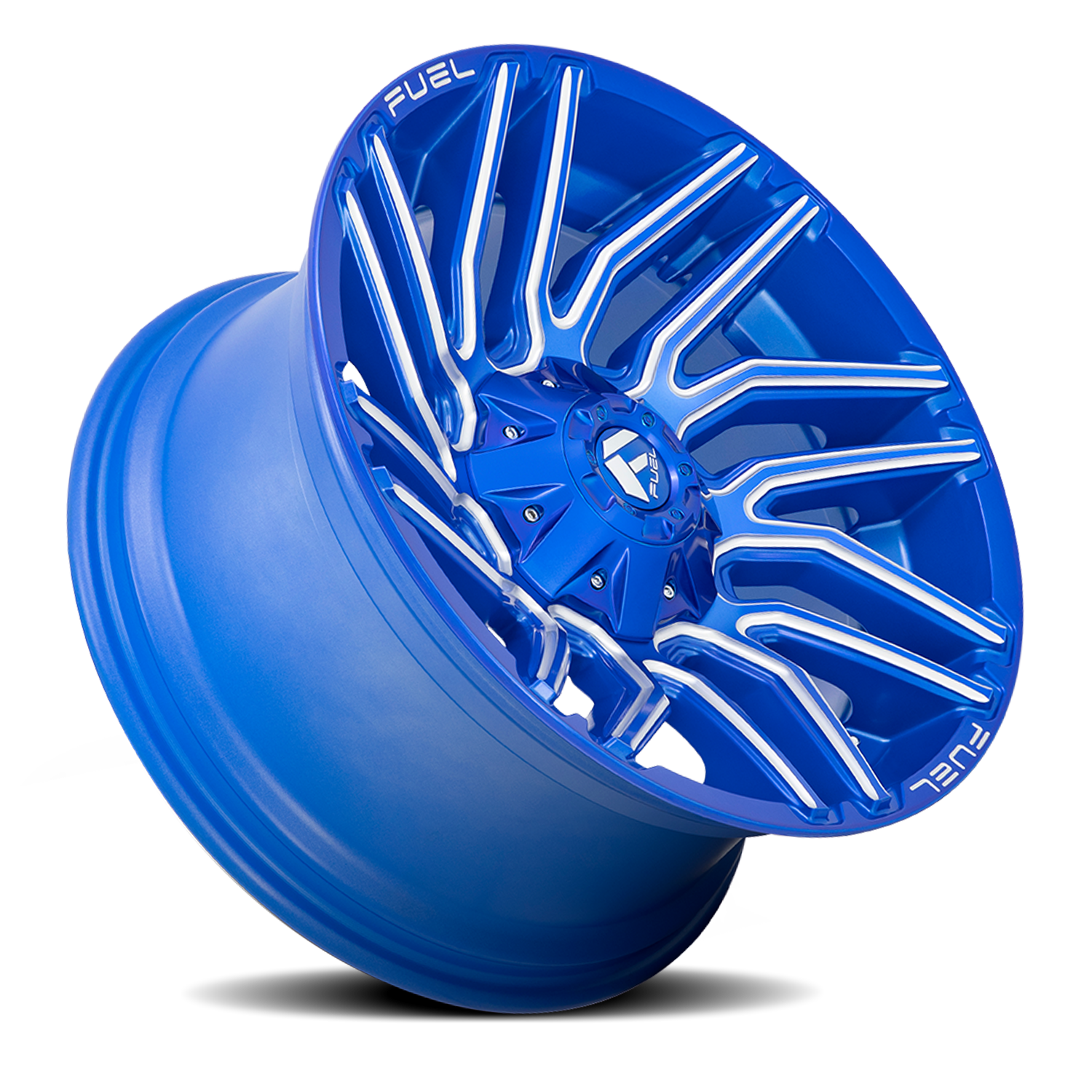 Aluminum Wheels 20X9 Typhoon D774 5 On 114.3/5 On 127 Anodized Blue Milled 78.1 Bore 1 Offset Fuel Off Road Wheels