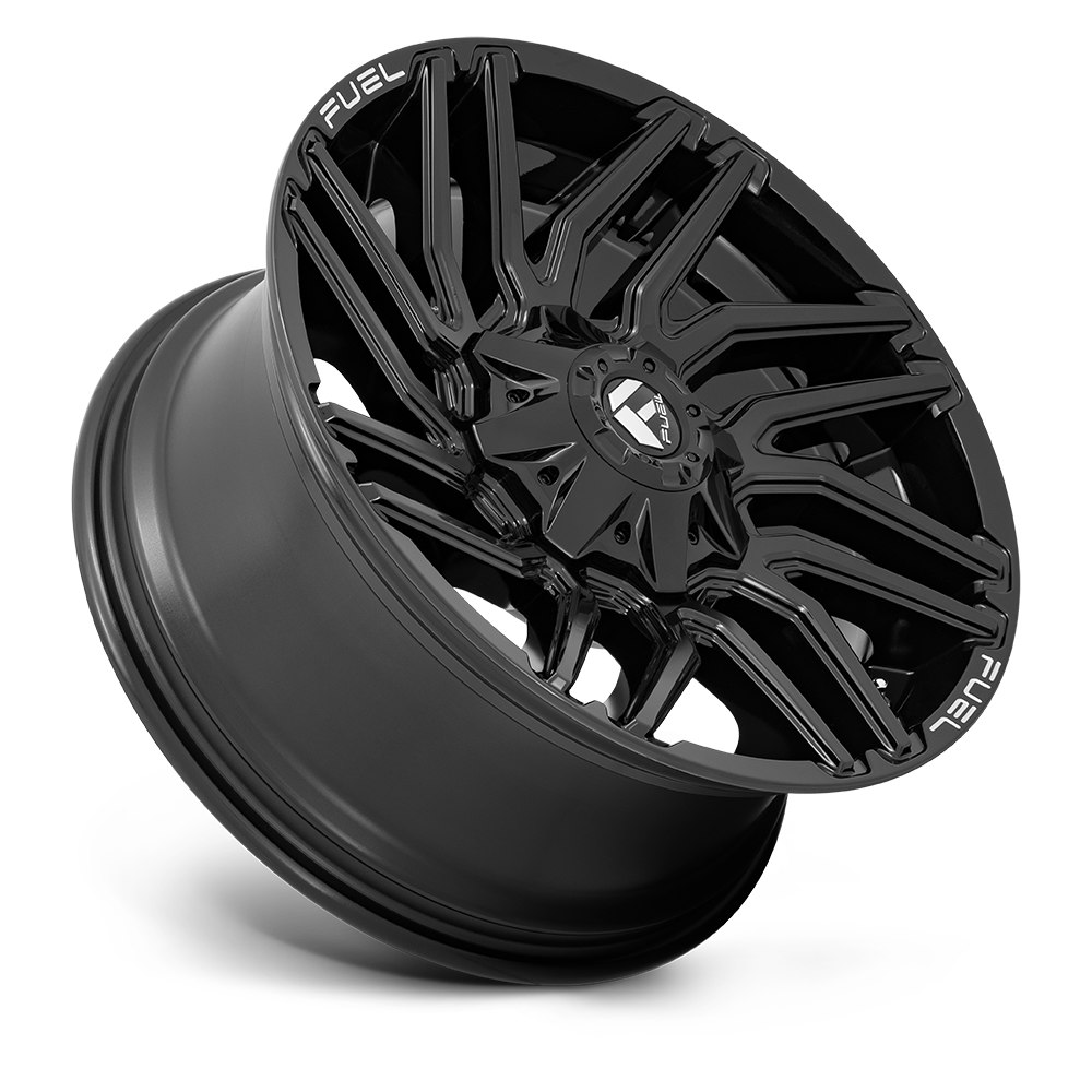 Aluminum Wheels 20X9 Typhoon D776 5 On 139.7/5 On 150 Gloss Black 110.2 Bore 1 Offset Fuel Off Road Wheels