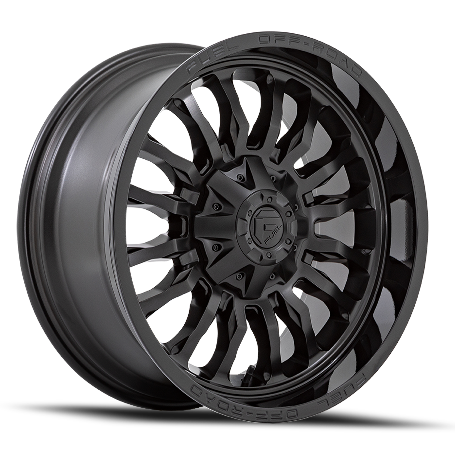 Aluminum Wheels 22X12 Arc D796 8 On 180 Matte Black W/ Gloss Black Lip 124.2 Bore -44 Offset Fuel Off Road Wheels