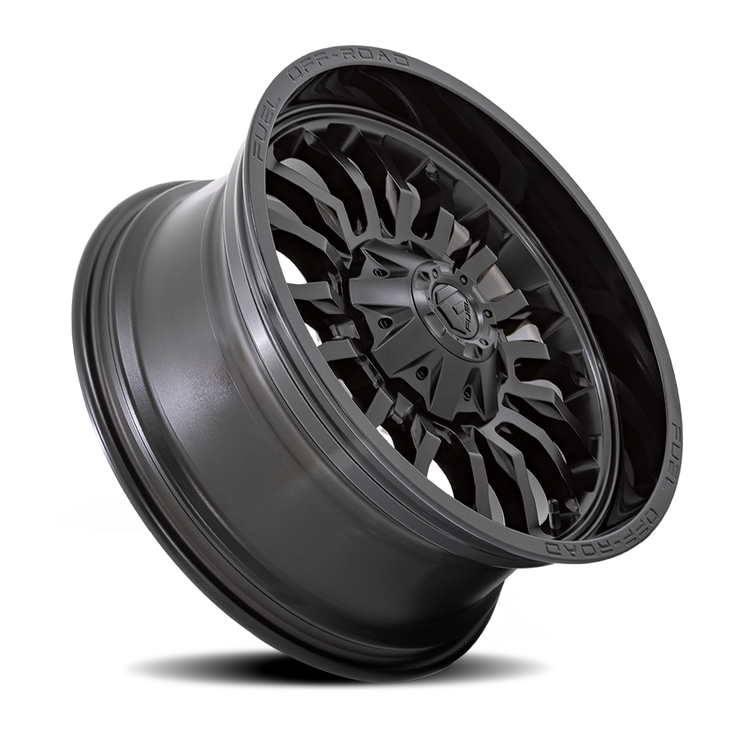 Aluminum Wheels 22X12 Arc D796 8 On 180 Matte Black W/ Gloss Black Lip 124.2 Bore -44 Offset Fuel Off Road Wheels