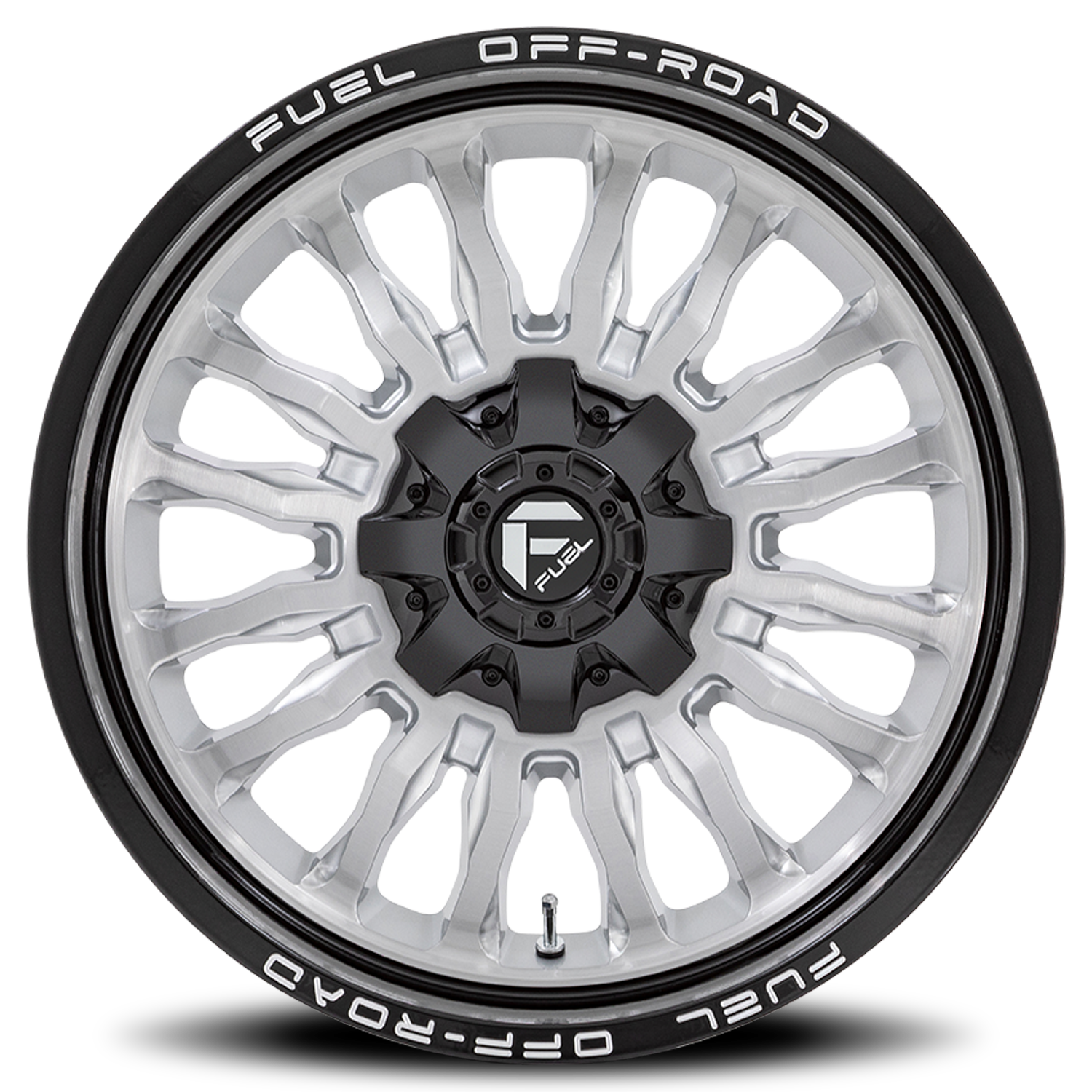 Aluminum Wheels 20X9 Arc D798 8 On 170 Silver/Brushed Face-Milled Black Lip 125.1 Bore 1 Offset Fuel Off Road Wheels