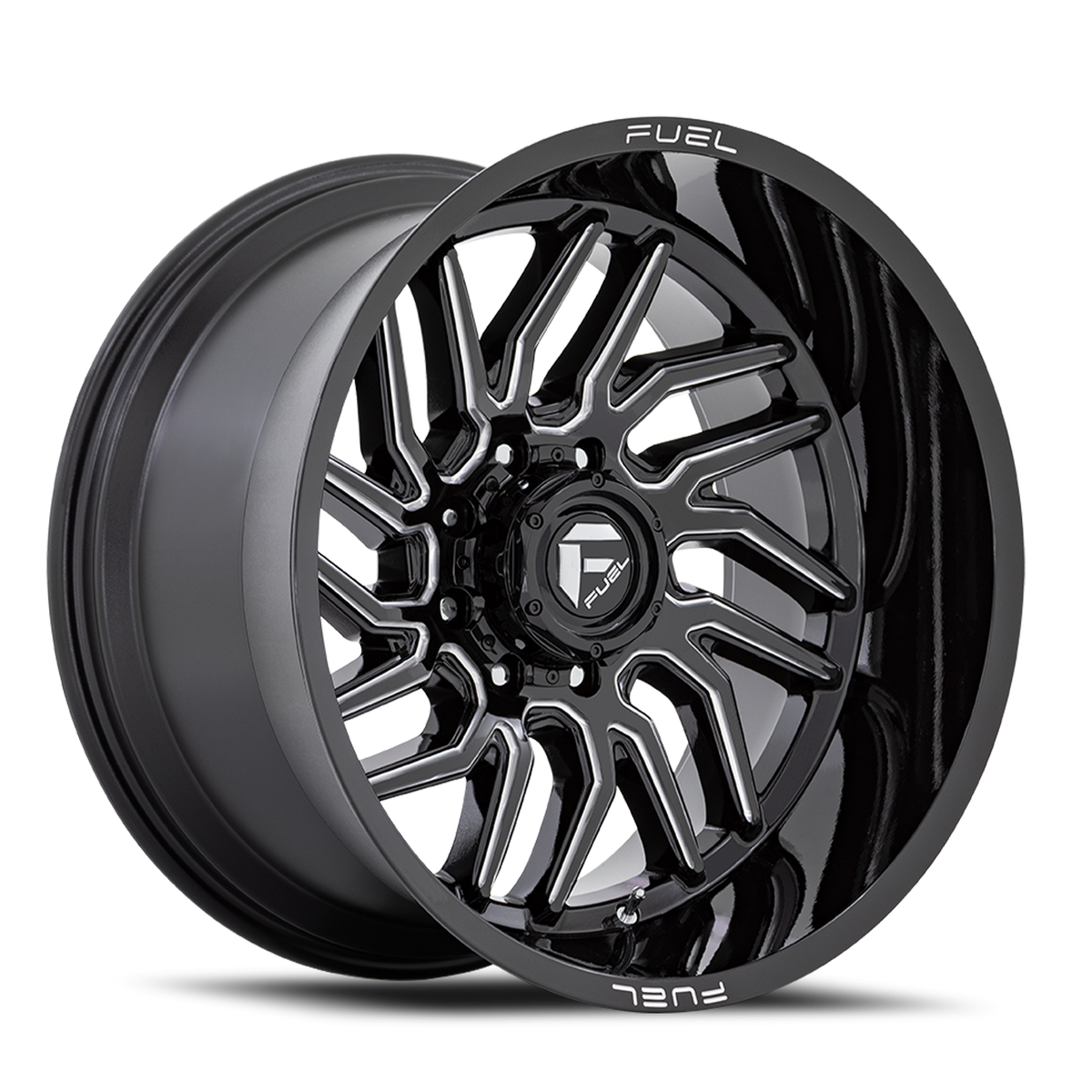 Aluminum Wheels 20X9 Hurricane D807 8 On 180 Gloss Black Milled 124.2 Bore 20 Offset Fuel Off Road Wheels
