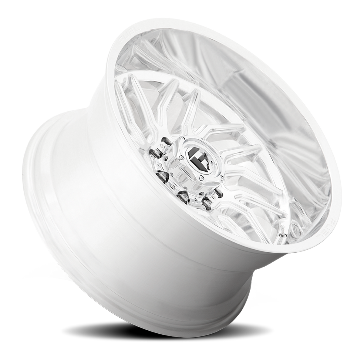 Aluminum Wheels 24X12 Hurricane D809 6 On 139.7 Polished Milled 106.1 Bore -44 Offset Fuel Off Road Wheels