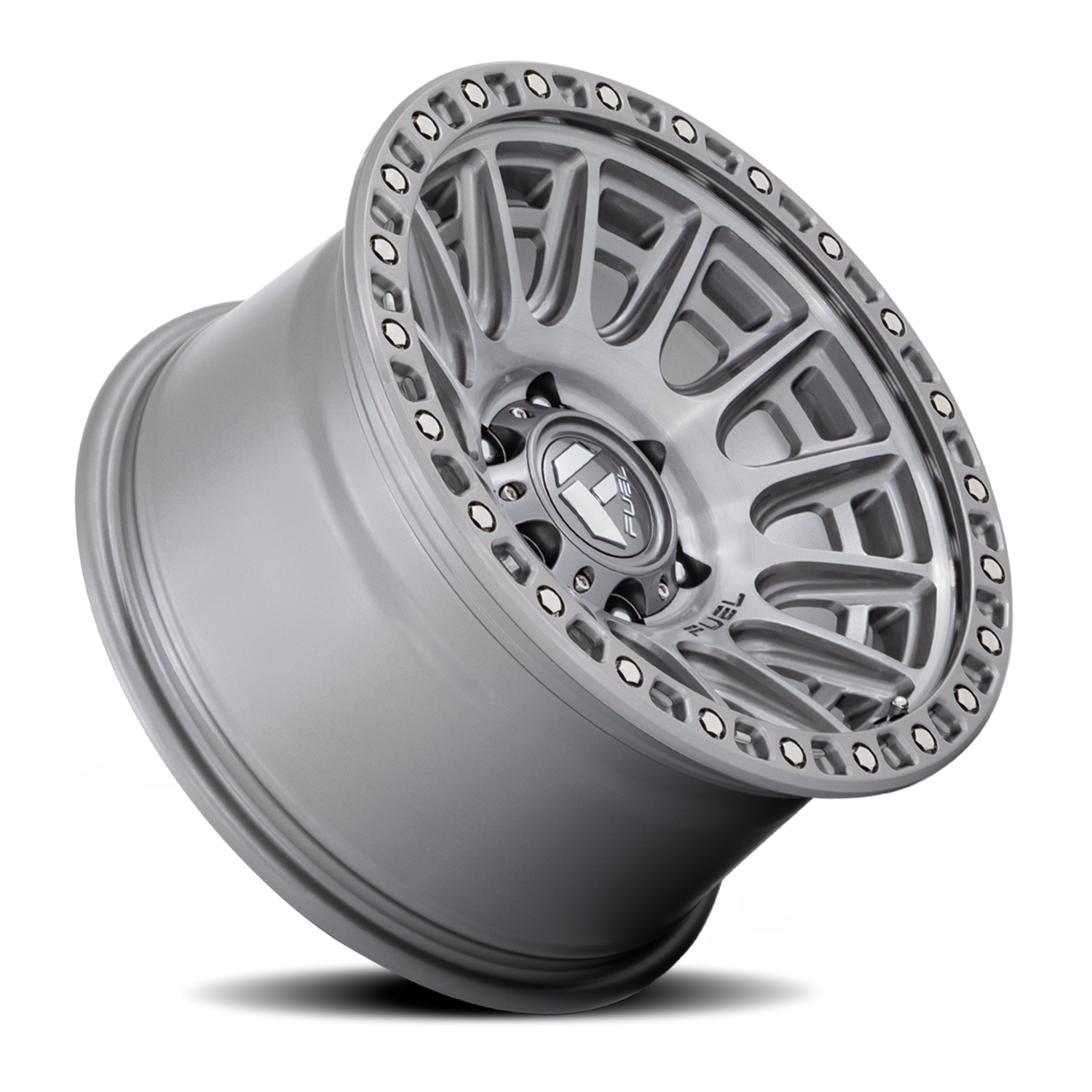 Aluminum Wheels 17X9 Cycle D833 6 On 139.7 Platinum Gray 106.1 Bore -12 Offset 38 Lbs Fuel Off Road Wheels