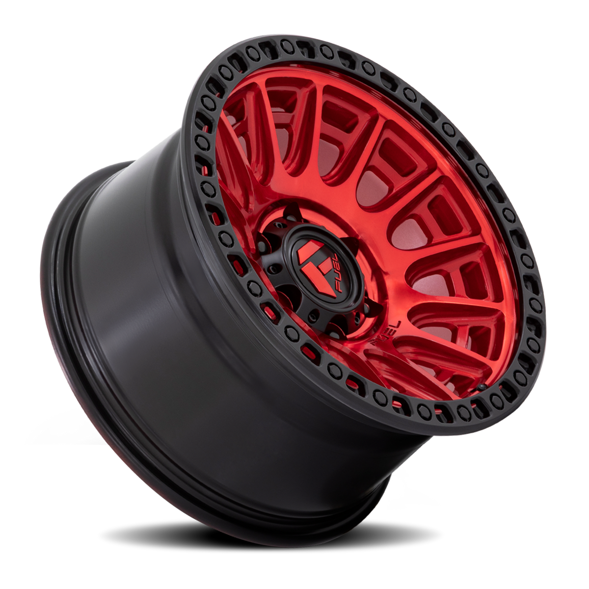 Aluminum Wheels 17X8.5 Cycle D834 6 On 120 Candy Red/Black Ring 66.9 Bore 34 Offset Fuel Off Road Wheels