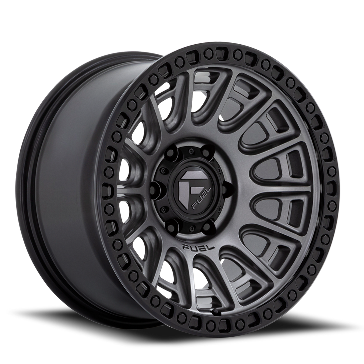 Aluminum Wheels 17X8.5 Cycle D835 6 On 114.3 Gunmetal Gray/Black Ring 66.06 Bore 34 Offset Fuel Off Road Wheels