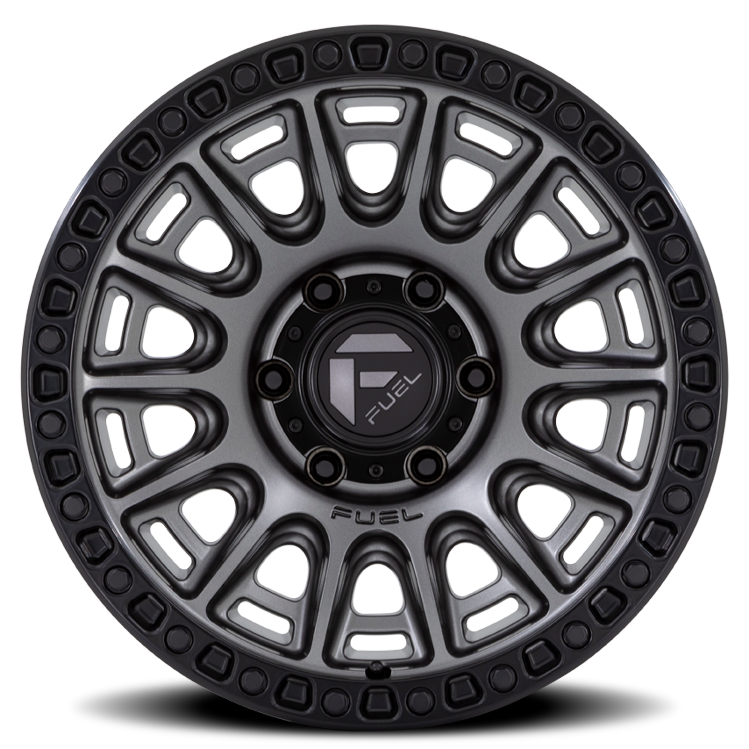 Aluminum Wheels 17X8.5 Cycle D835 5 On 120 Gunmetal Gray/Black Ring 65.07 Bore 34 Offset Fuel Off Road Wheels