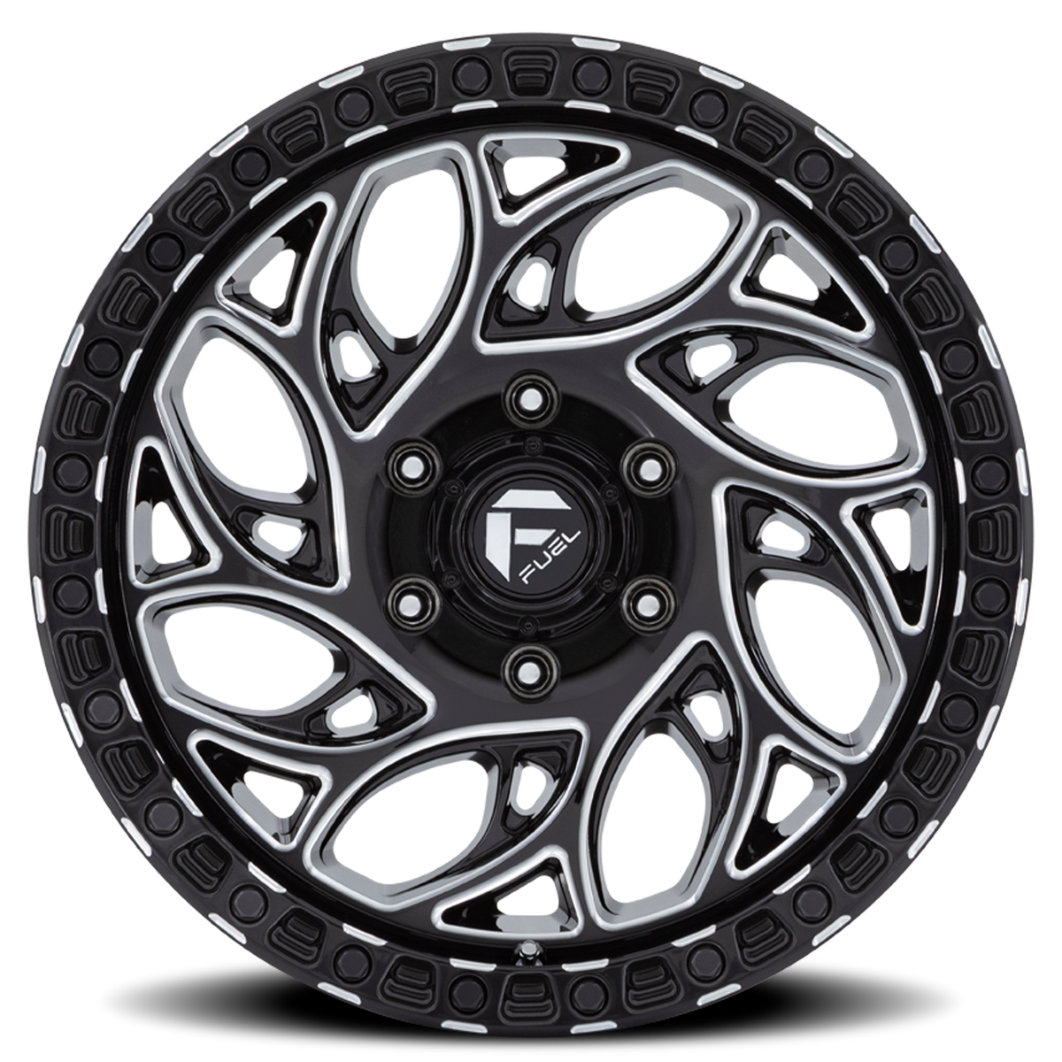 Aluminum Wheels 20X9 Runner OR D840 5 On 127 Gloss Black Milled 71.5 Bore 20 Offset Fuel Off Road Wheels
