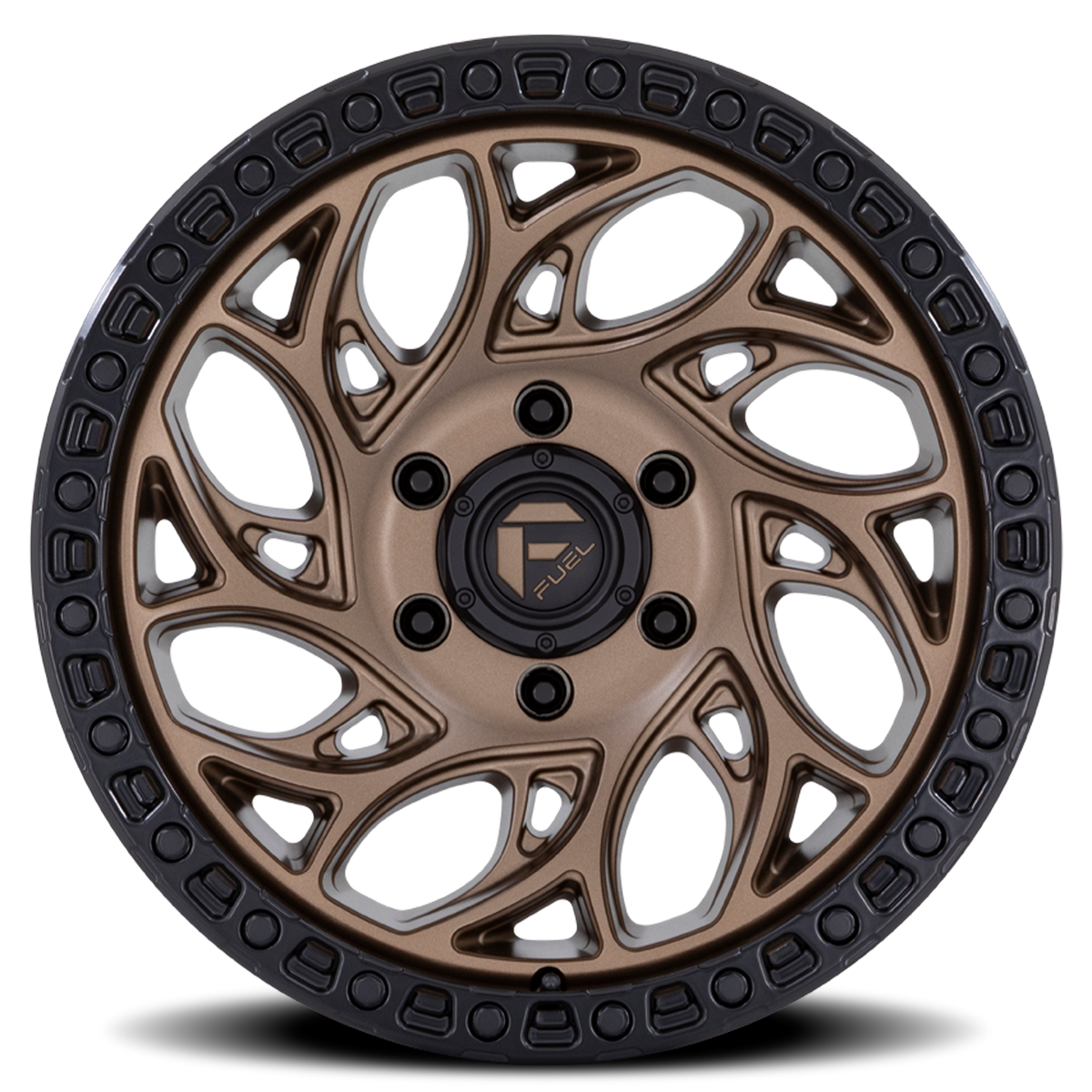 Aluminum Wheels 17X9 Runner OR D841 6 On 120 Bronze/Black Ring 67.06 Bore 1 Offset Fuel Off Road Wheels