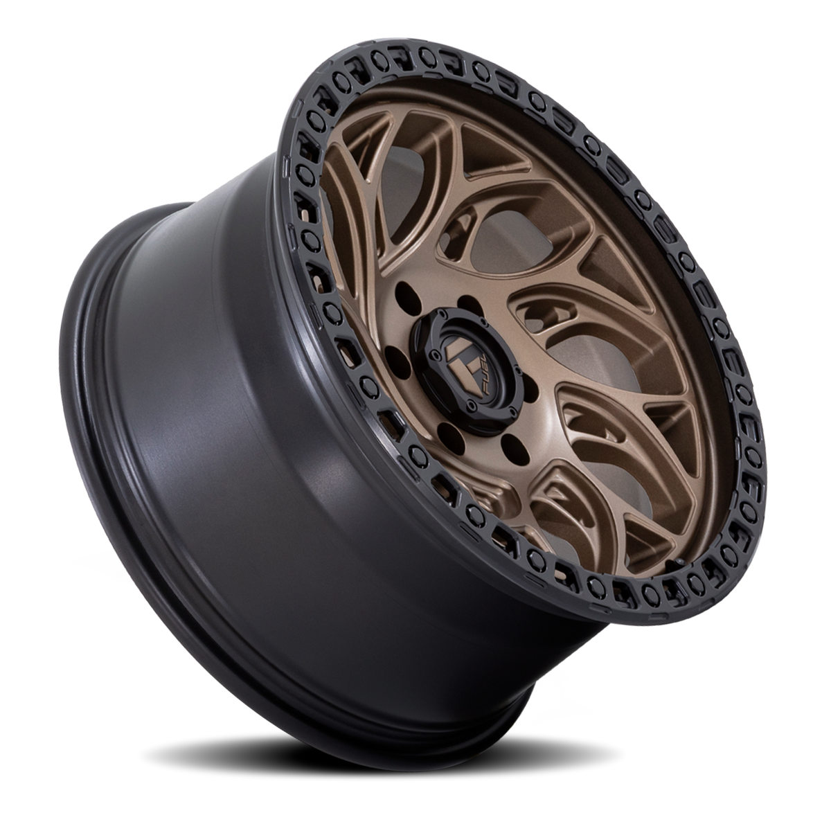 Aluminum Wheels 20X9 Runner OR D841 5 On 139.7 Bronze/Black Ring 78.1 Bore 1 Offset Fuel Off Road Wheels