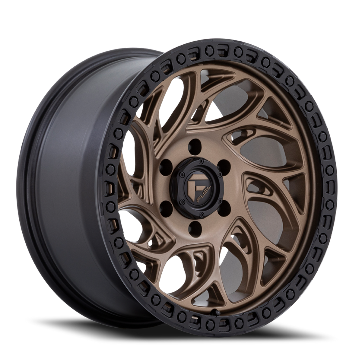 Aluminum Wheels 20X9 Runner OR D841 5 On 139.7 Bronze/Black Ring 78.1 Bore 20 Offset Fuel Off Road Wheels