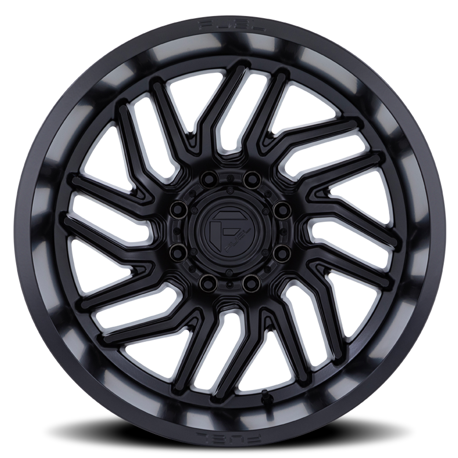 Aluminum Wheels 22X12 Hurricane D864 8 On 180 Blackout 124.2 Bore -44 Offset Fuel Off Road Wheels
