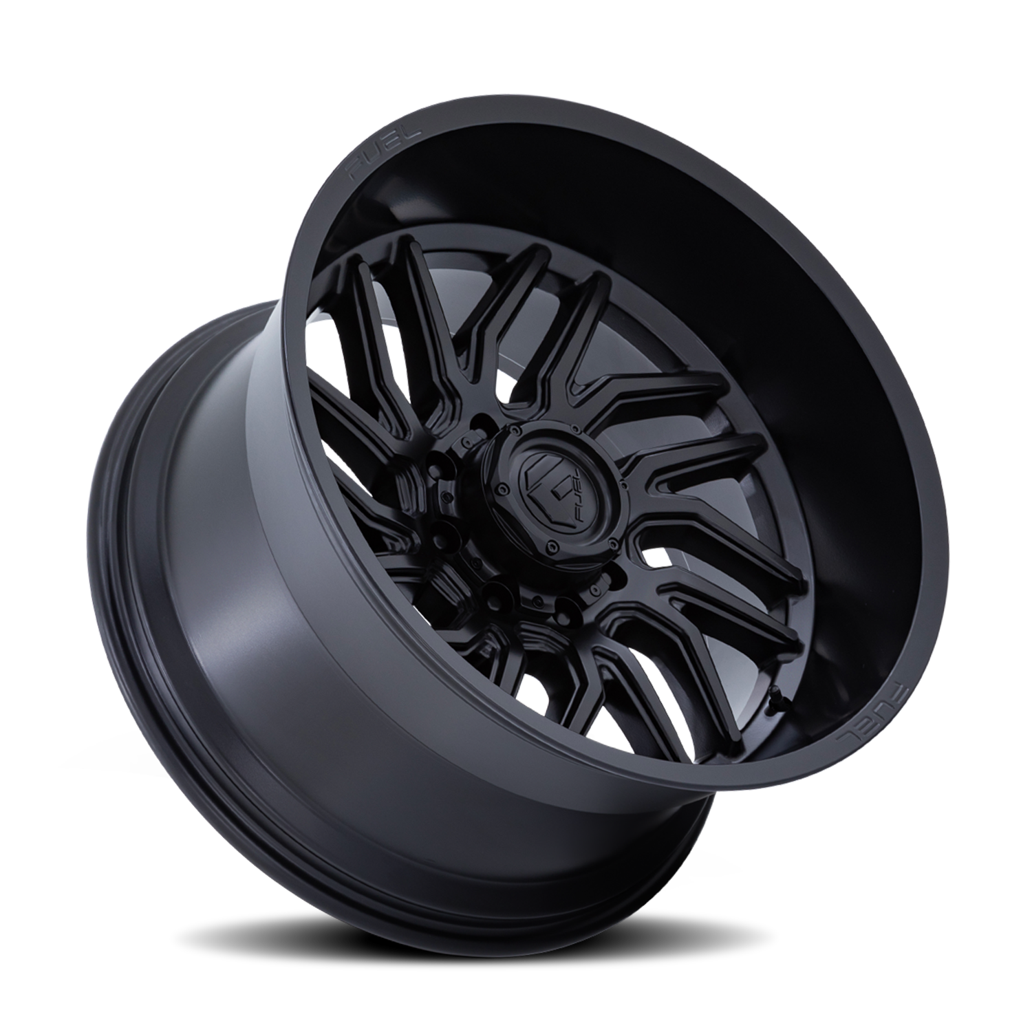 Aluminum Wheels 24X12 Hurricane D864 8 On 180 Blackout 124.2 Bore -44 Offset Fuel Off Road Wheels